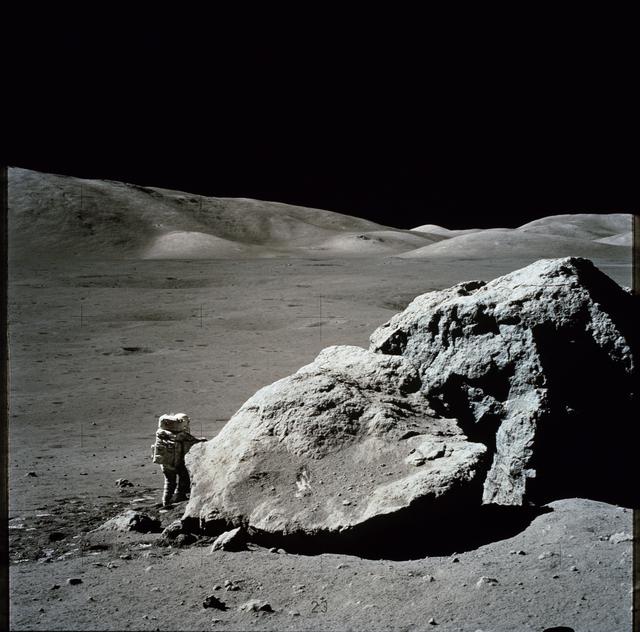 Apollo 17 Mission image - Sta 6,Panoramic,LMP