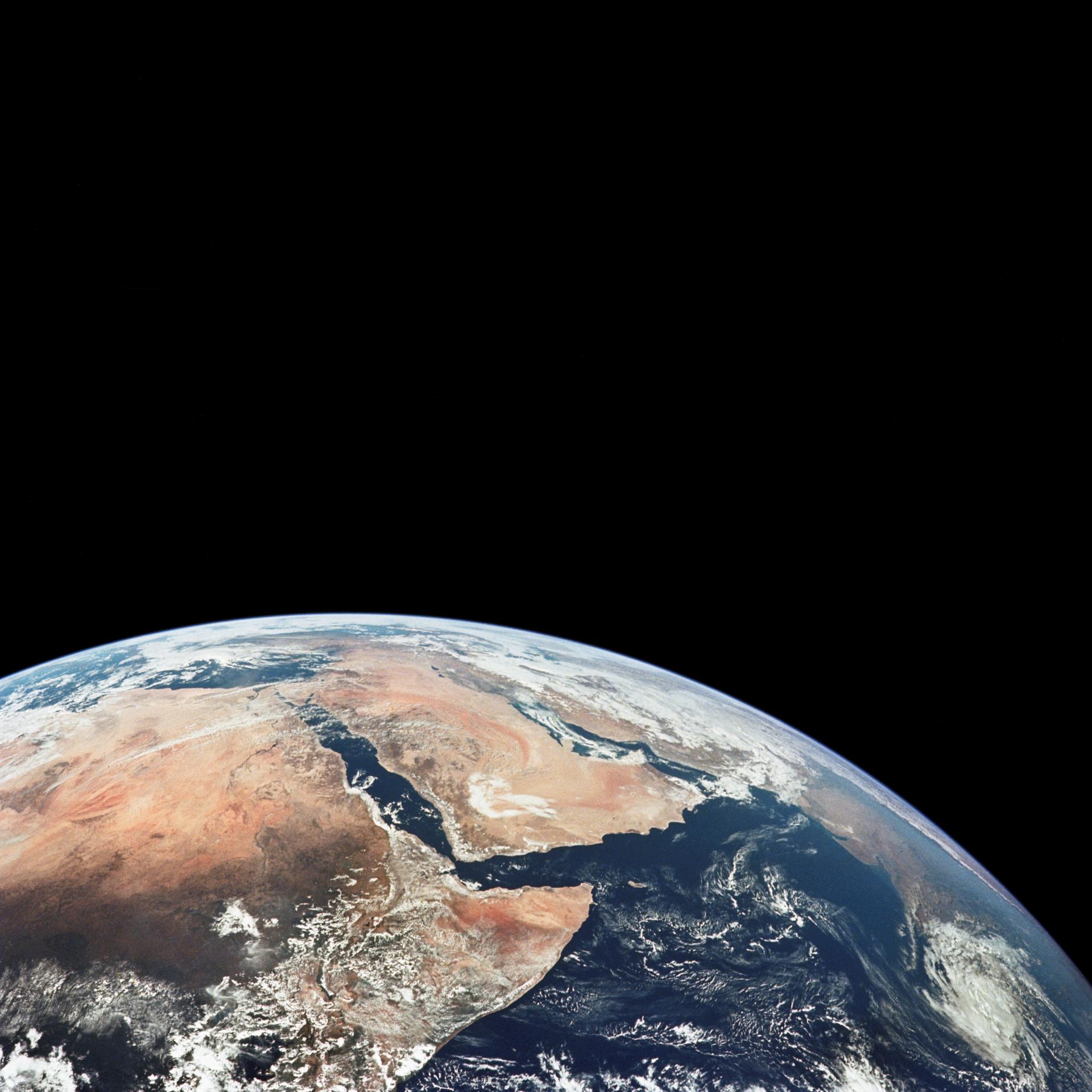 View of Saudi Arabia and north eastern Africa from the Apollo 17 spacecraft