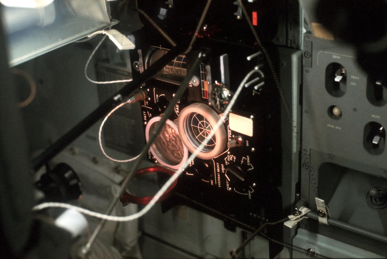AS17-162-24063 (7-19 Dec. 1972) --- A close-up view of the equipment used for the Heat Flow and Convection Experiment, an engineering and operational test and demonstration carried out aboard the Apollo 17 command module during the final lunar landing mission in NASA's Apollo program. Three test cells were used in the demonstration for measuring and observing fluid flow behavior in the absence of gravity in space flight. Data obtained from such demonstrations will be valuable in the design of future science experiments and for manufacturing processes in space.