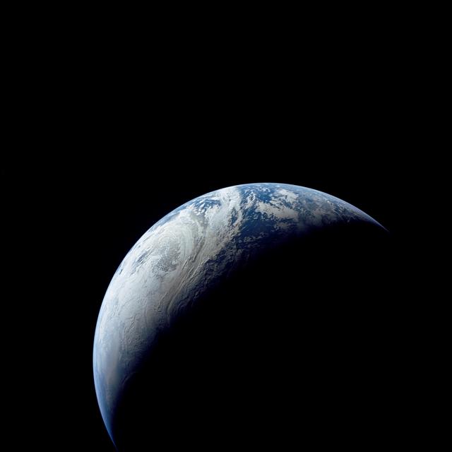 NASA image: Brazil, Atlantic Ocean, Africa, Sahara & Antarctica seen from Apollo 4