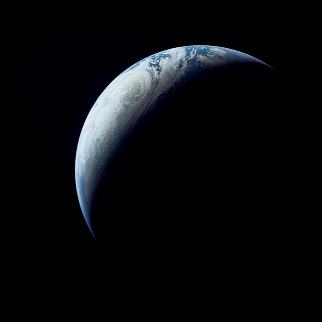 NASA image: Brazil, Atlantic Ocean, Africa & Antarctica seen from Apollo 4