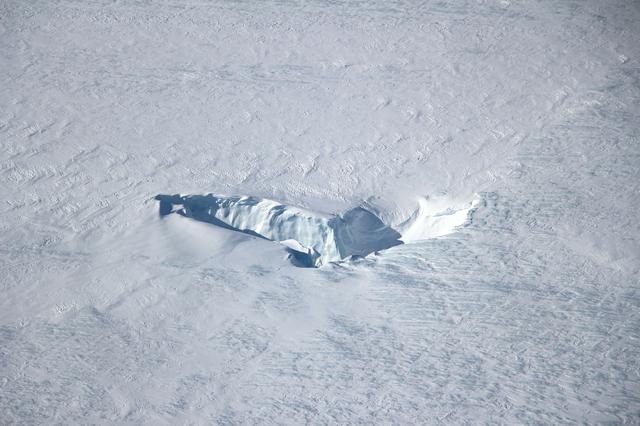 NASA image: Chutes and Fissures in Greenland