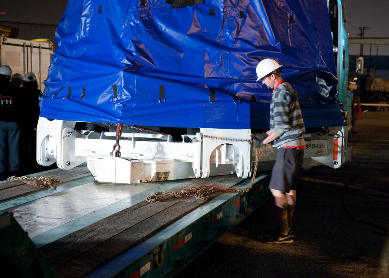 ED13-0079-16 (26 March 2013) ---- SpaceX Dragon's second operational mission ended  on March 26 after three weeks attached to the International Space Station. The unmanned spacecraft splashed down  in the Pacific Ocean about 214 miles off the coast of Baja California to successfully return about 2,670 pounds of science materials from the orbital outpost.  Photo credit:  NASA