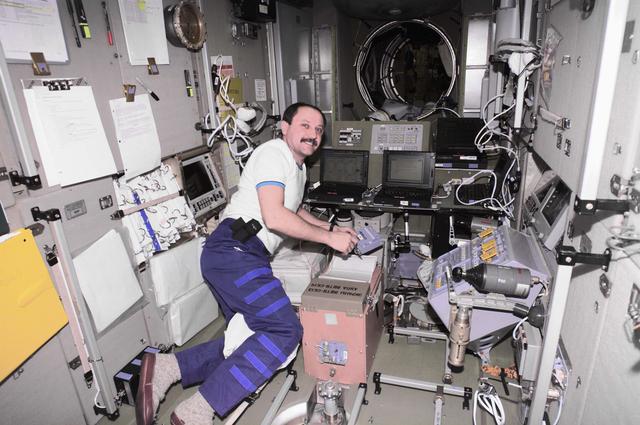 NASA image: Usachev in Service Module