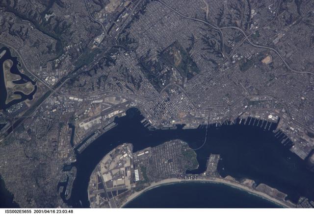 NASA image: San Diego, California as seen by Expedition Two crew
