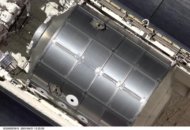 NASA image: Raffaello Multi-Purpose Logistics Module (MPLM) in the Endeavour payload bay prior to docking