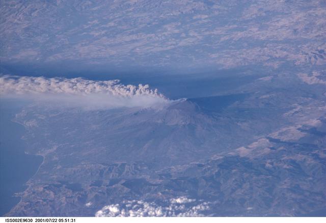 NASA image: Mt. Etna taken by the Expedition Two crew