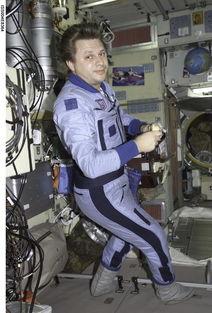 NASA image: Onufrienko in the SM during Expedition Four