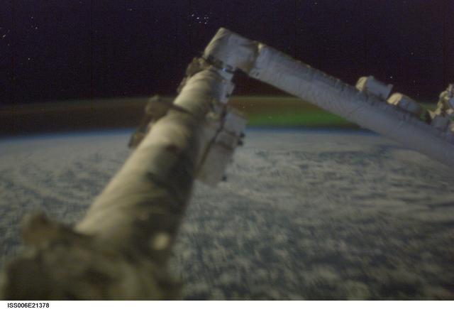 View of the SSRMS / Canadarm2 during Expedition Six