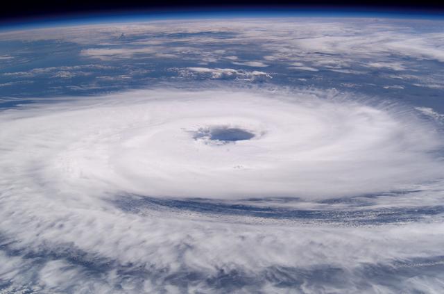NASA image: Crew Earth Observations (CEO) of Cyclone Oscar in the Indian Ocean taken during Expedition 8