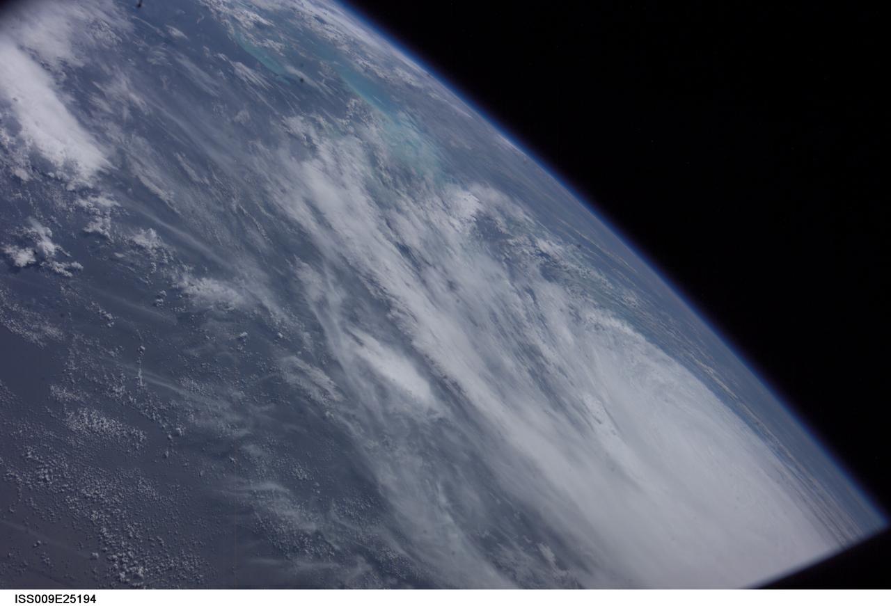 ISS009-E-25194 (26 September 2004) --- Oblique view of Hurricane Jeanne, as seen from the International Space Station at 17:50:38 GMT,  September 26, 2004.