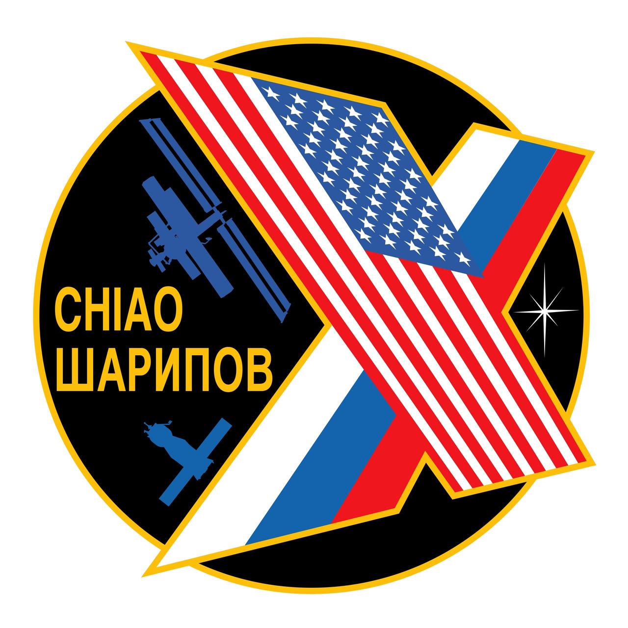 ISS010-S-001 (May 2004) --- The Expedition 10 patch uses simple symbolism to describe the mission. The large Roman numeral "X," formed by the American and Russian flags, symbolizes the joint nature of this mission, as well as the fact that this flight is the 10th mission to stay on the International Space Station (ISS). The current configuration of the ISS is next to the name of the ISS Commander, while the Soyuz vehicle is placed next to the name of the Soyuz Commander. The single star and the black background signify this is a space mission.     The NASA insignia design for shuttle flights and station increments is reserved for use by the astronauts and for other official use as the NASA Administrator may authorize. Public availability has been approved only in the forms of illustrations by the various news media. When and if there is any change in this policy, which is not anticipated, the change will be publicly announced.