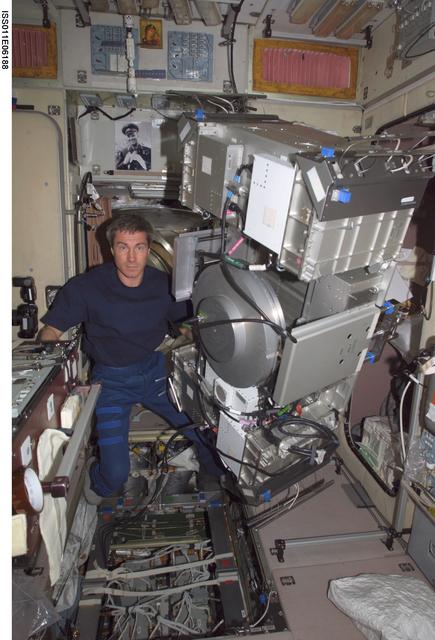 NASA image: Krikalev during TVIS IFM