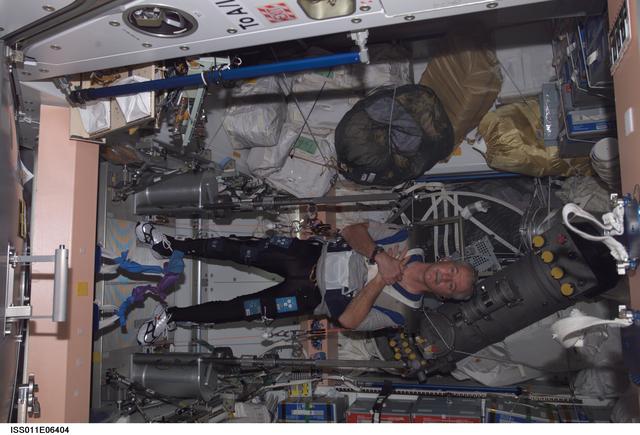 NASA image: Phillips exercises with RED in Node 1/Unity module