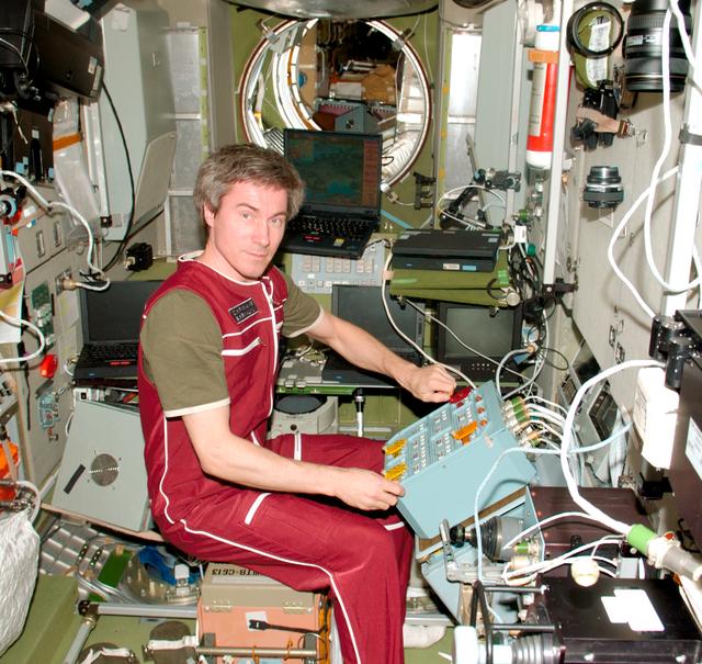 NASA image: Testing the newly installed PCE (Proximity Communications Equipment) hardware