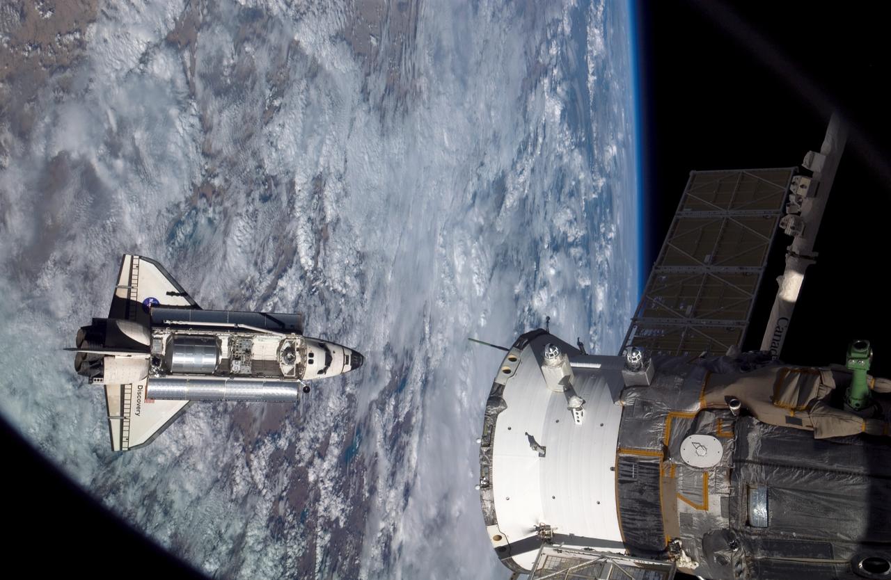 STS-114 Discovery's approach for docking