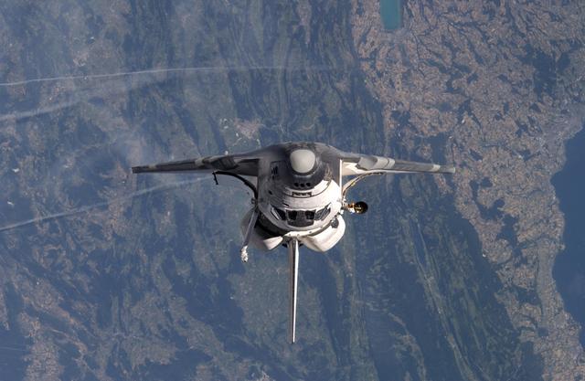 NASA image: STS-114 Discovery's approach for docking