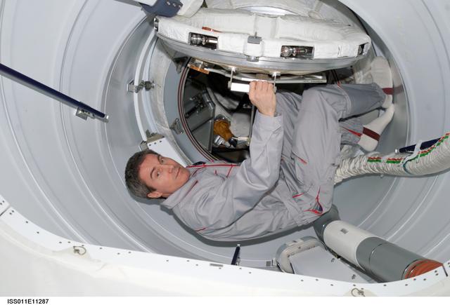 NASA image: Krikalev in PMA 2