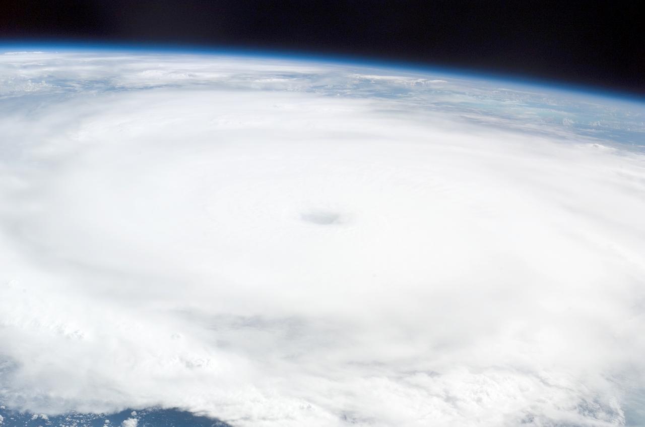ISS011-E-13519 (21 September 2005) --- Hurricane Rita is featured in this image photographed by an Expedition 11 crewmember on the international space station, as it swirls in the Gulf of Mexico, heading toward the Texas coast.