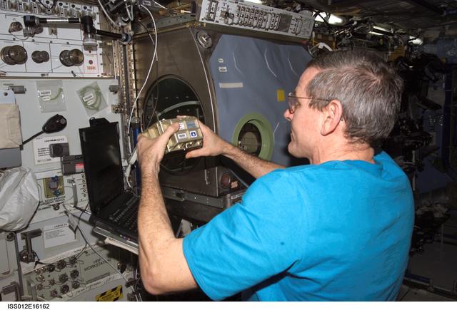 NASA image: PromISS 4 hardware set up in the MSG during Expedition 12