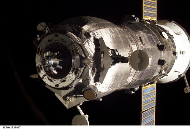 NASA image: Progress 20P after undocking from the ISS during Expedition 13