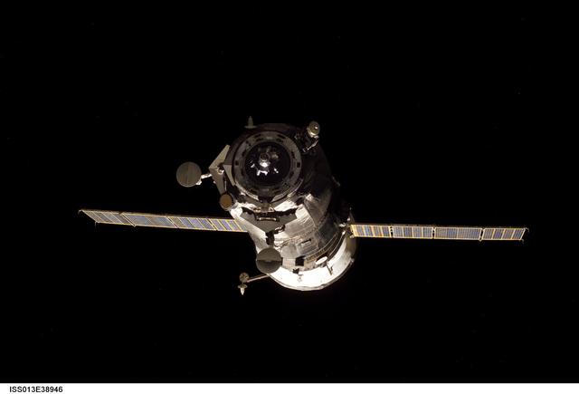 NASA image: Progress 20P after undocking from the ISS during Expedition 13