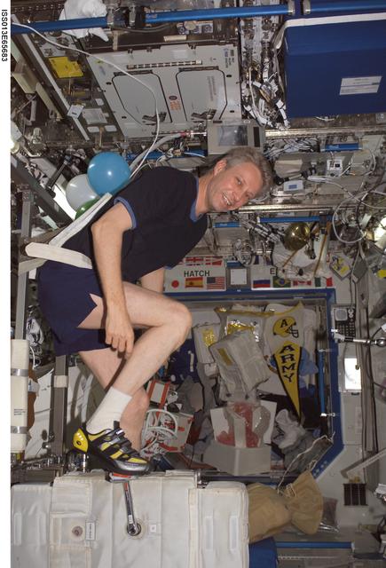 NASA image: Reiter in U.S. Laboratory during Expedition 13