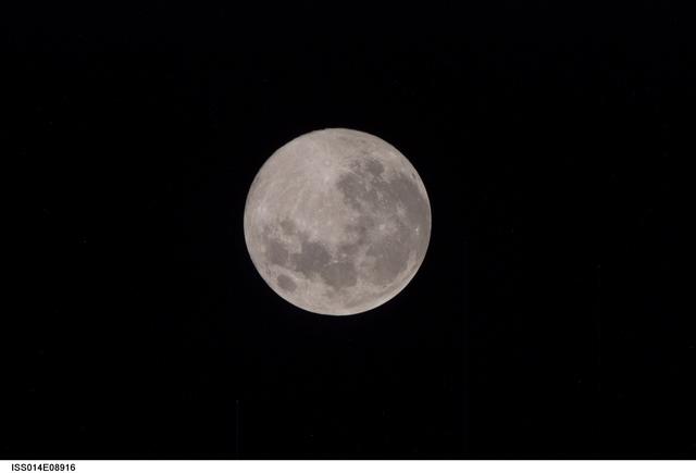 NASA image: Full Moon as seen from ISS