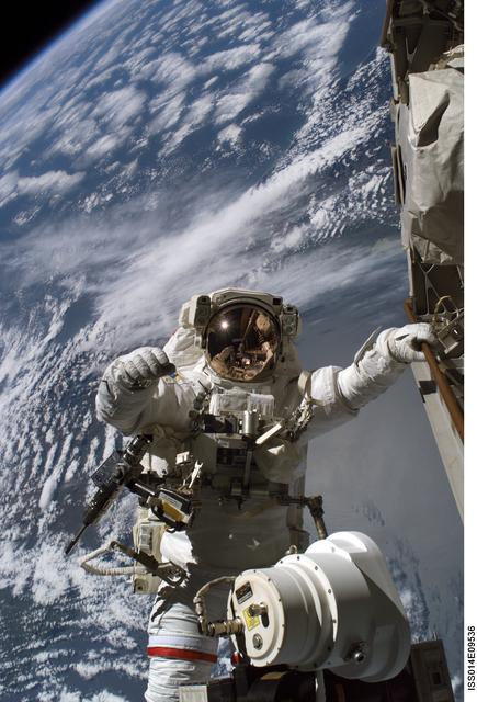 NASA image: Curbeam replaces TV Camera during first EVA