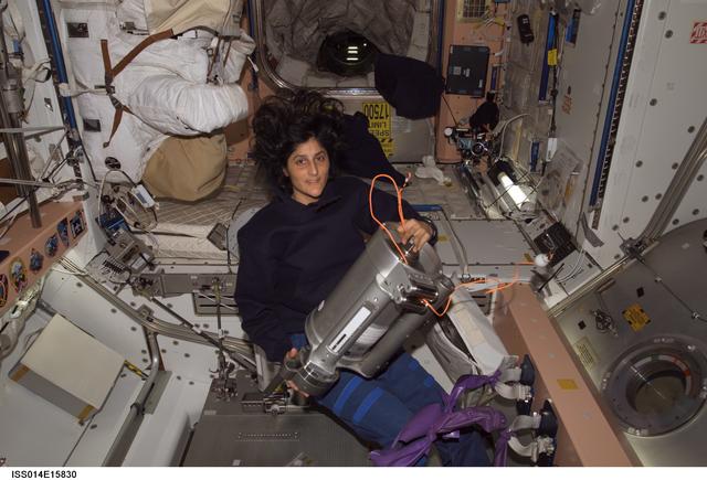 NASA image: Williams  in Node 1 / Unity module