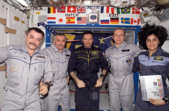 NASA image: Expedition 14 / Expedition 15 Joint crew portrait