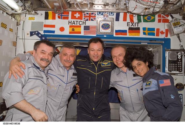 NASA image: Expedition 14 and 15 joint crew portrait