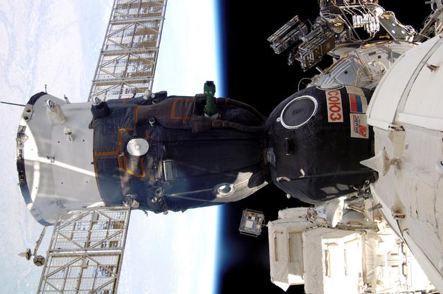NASA image: Docked Soyuz Spacecraft during Expedition 15