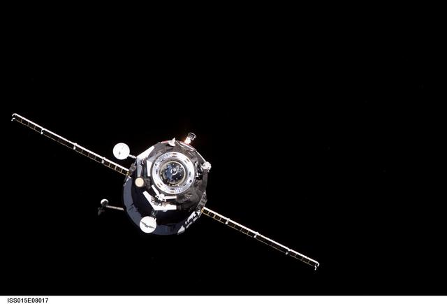 NASA image: Progress Spacecraft approaches the ISS during Expedition 15