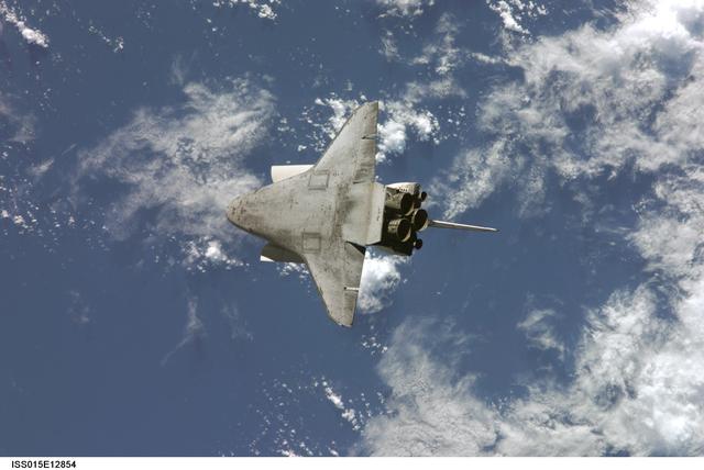 NASA image: View of Atlantis after undocking from the ISS for the STS-117 Mission
