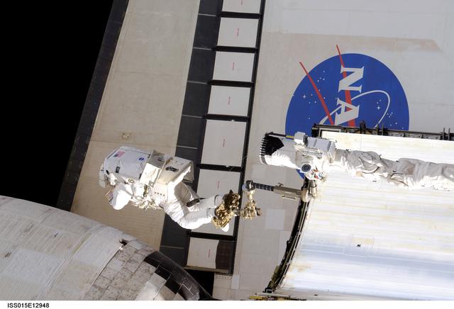 NASA image: Olivas participating in EVA during Expedition/STS-117 Joint Operations