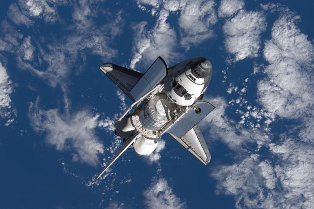 NASA image: Discovery and Payload on approach to the ISS during the STS-120 Mission