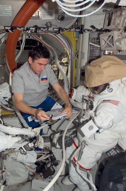 NASA image: Malenchenko during EVA 11/Bravo Preparations in the A/L