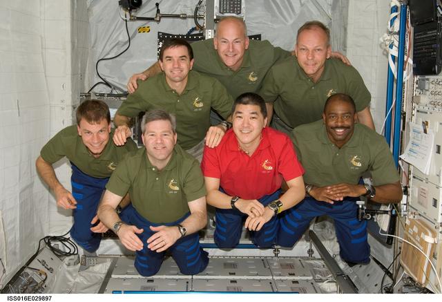 NASA image: STS-122 Crewmembers in Columbus