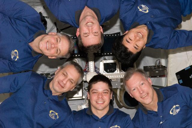NASA image: STS-123 Crewmembers in Columbus
