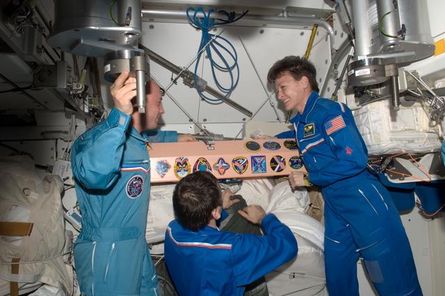 NASA image: Expedition 16 / 17 Change of Command Ceremony in Node 1