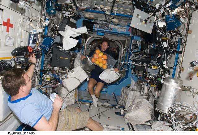 NASA image: ISS Expedition 18 Yuri Lonchakov in US Laboratory Destiny