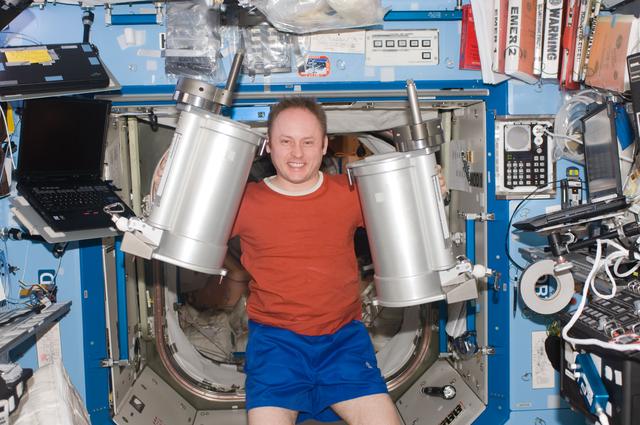 NASA image: ISS Expedition 18 RED Removal and Stowage OPS