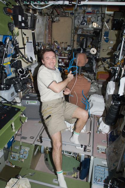 NASA image: MATRYOSHKA-R (RBO-3-2) radiation suite in service module (SM)