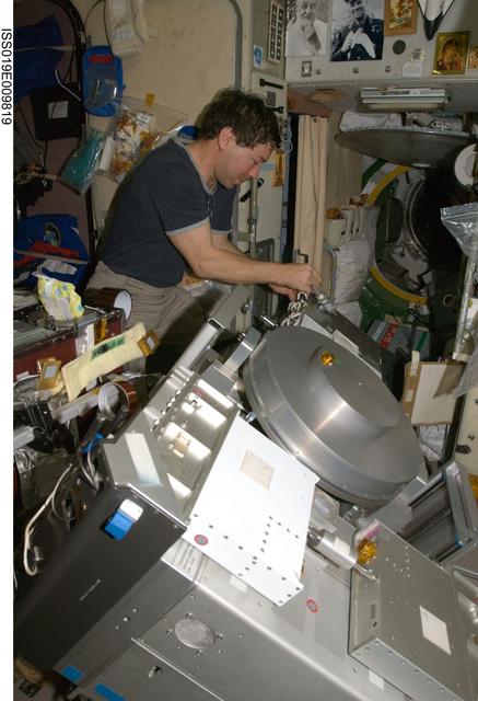 NASA image: Barratt with TVIS in Service module