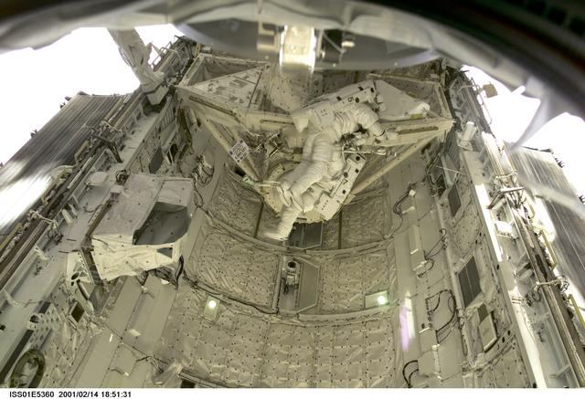 NASA image: Curbeam and Jones during EVA
