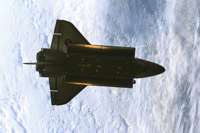 NASA image: View of STS-98 orbiter Atlantis undocked from ISS
