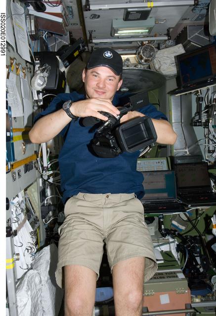 NASA image: Romanenko in Service Module