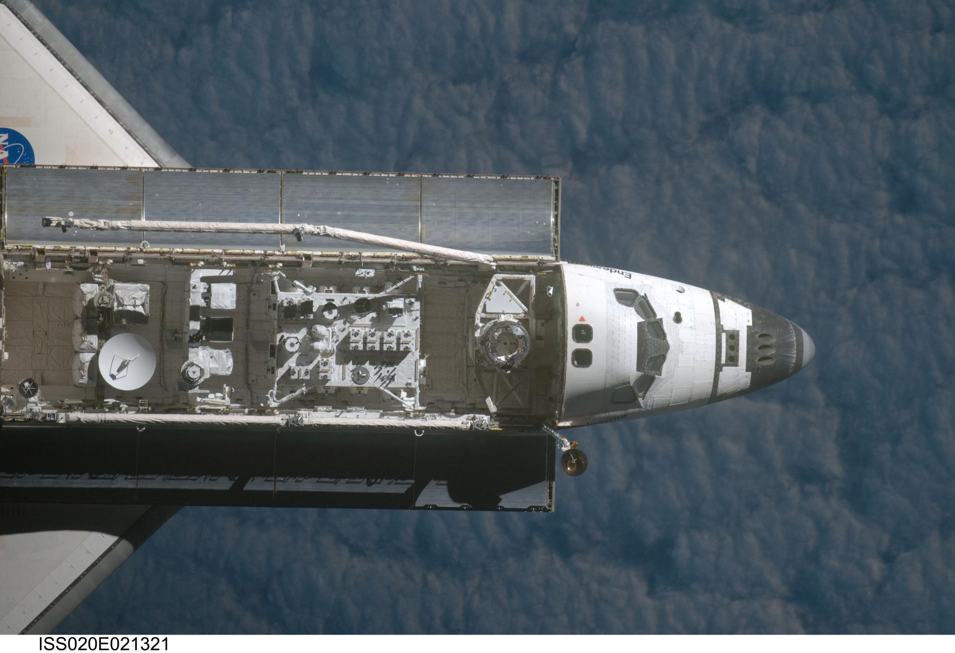 View of STS-127 from the International Space Station