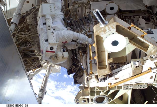 NASA image: View of STS-129 MS3 Foreman during EVA1